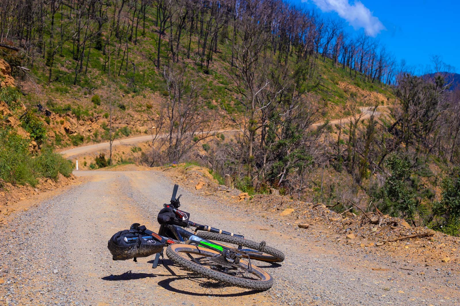 Bikepacking from Canberra to the Coast, photo taken just past Araluen