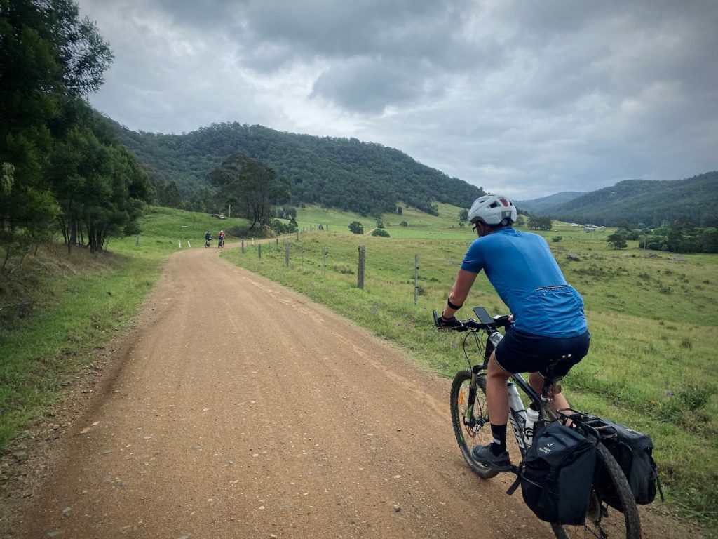 perfect gravel road on the Wyong and Laguna gravel loop