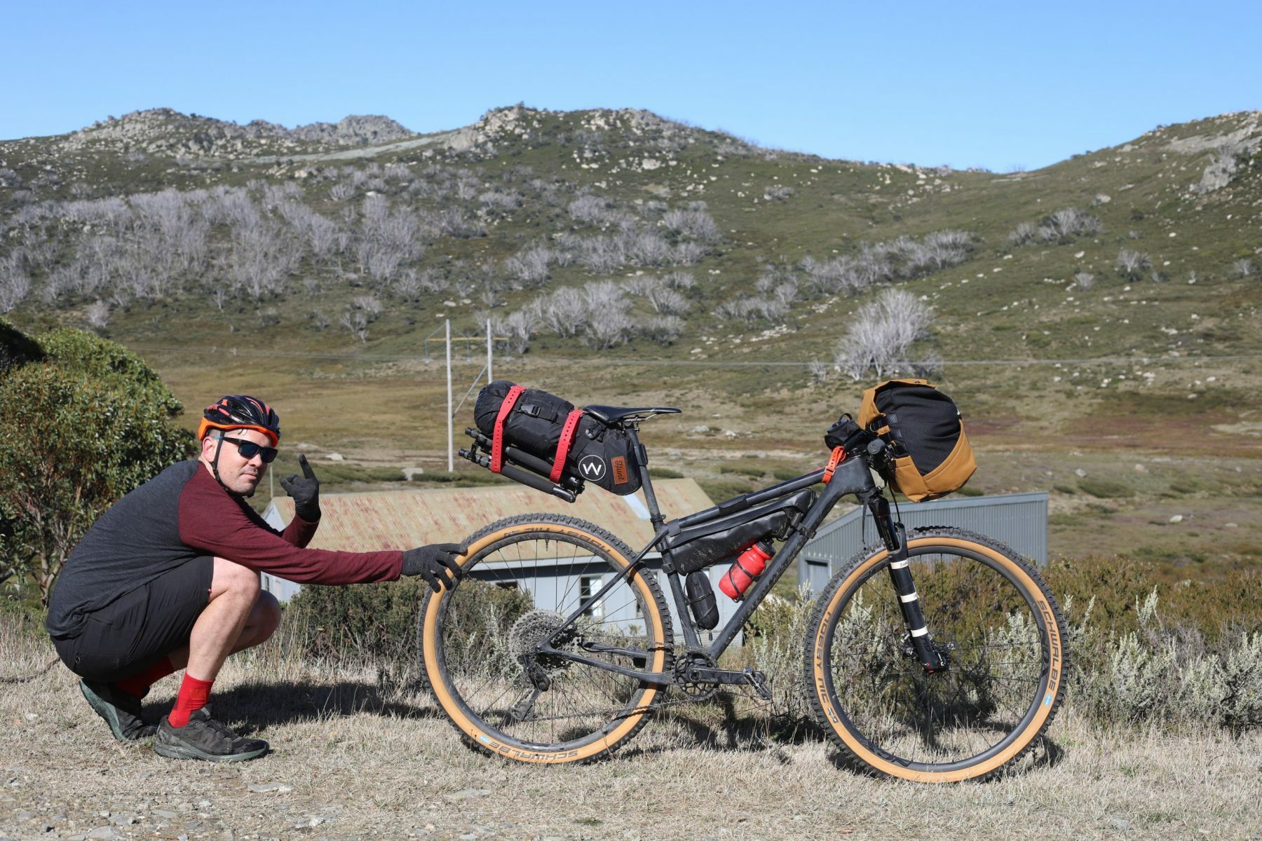 Bikepacking to Schlink Hilton Hut