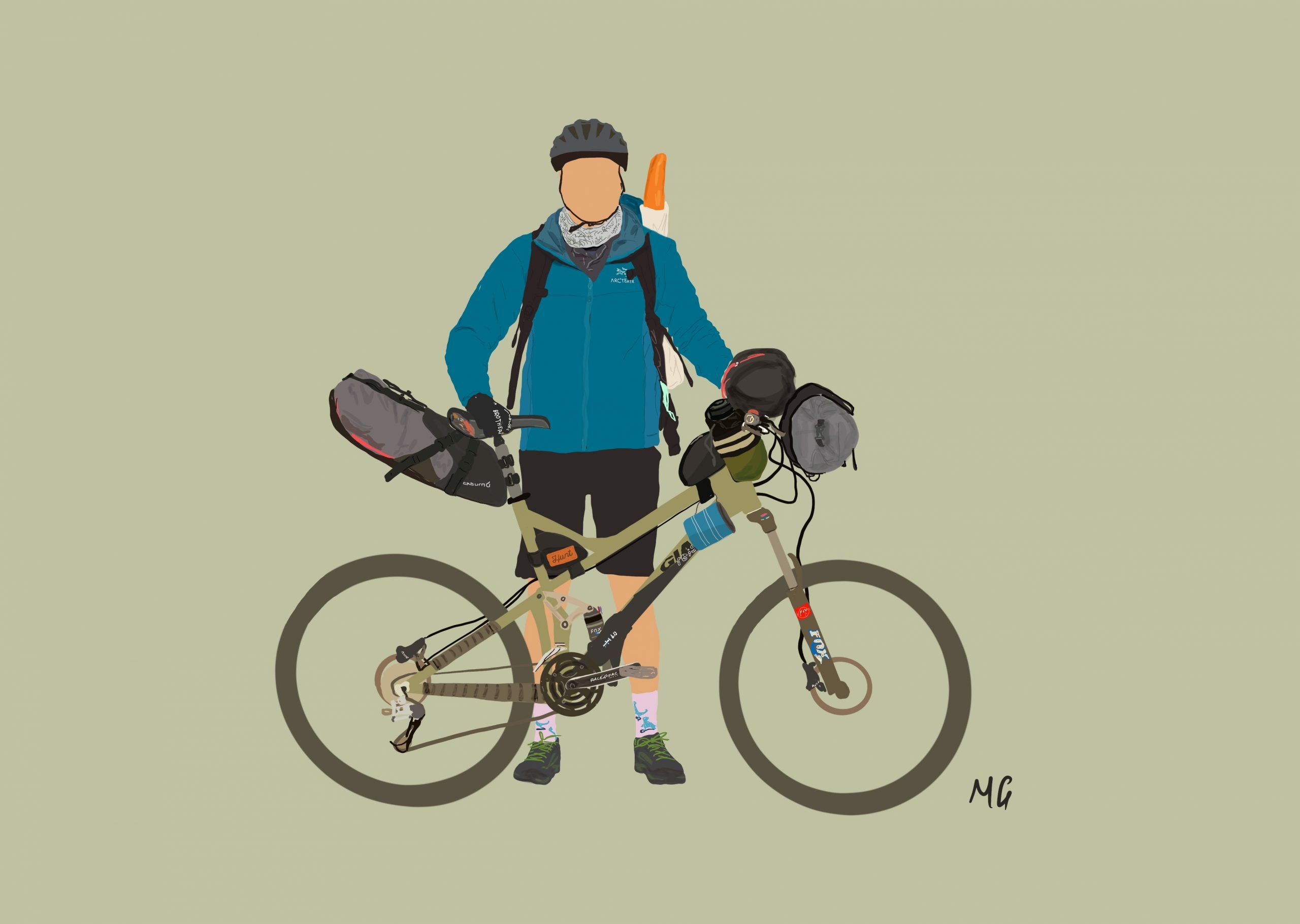 Tim Ashelford, editor of We Are Explorers - @Mattiedrawsbikes Mattie draws bikes bikepacking illustrations using procreate