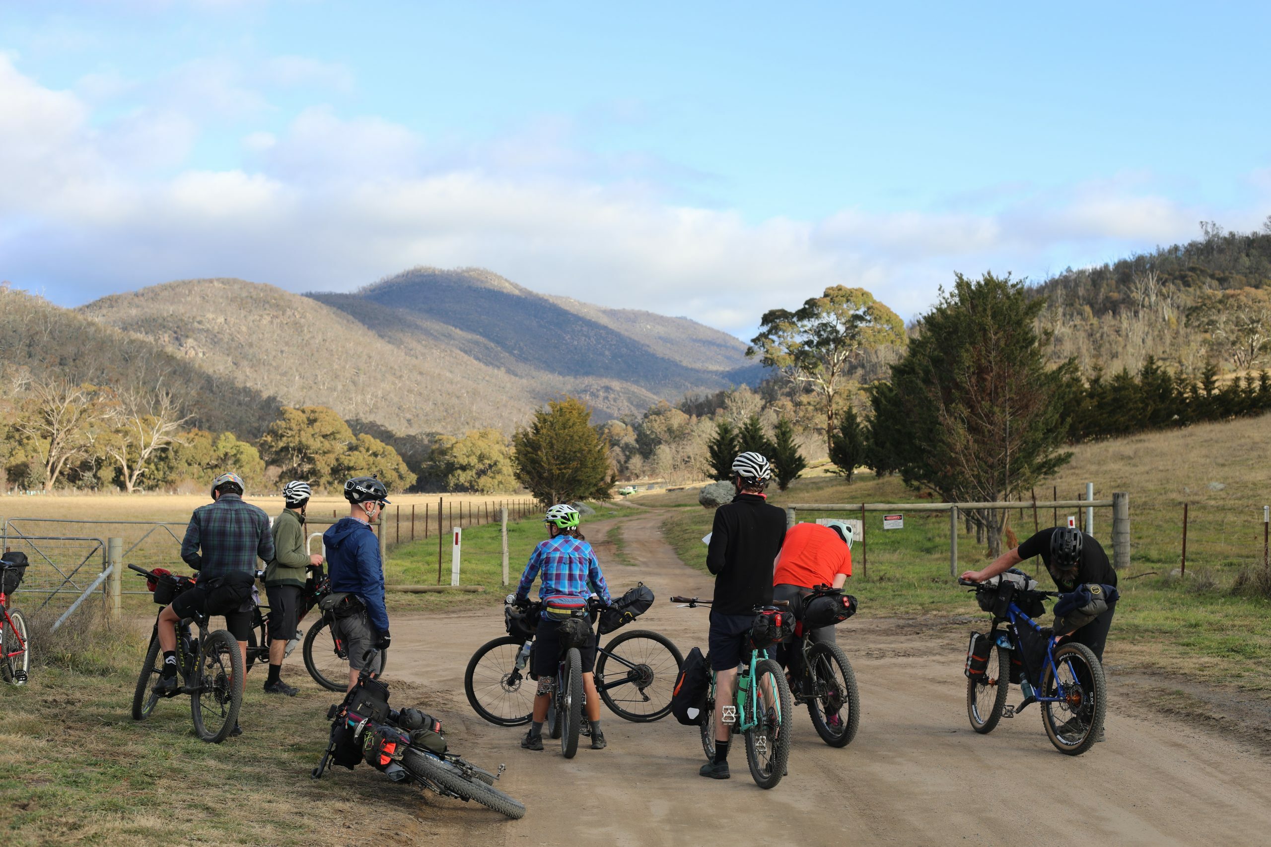 The route to Brandy Flat Hut in Namadgi National Park