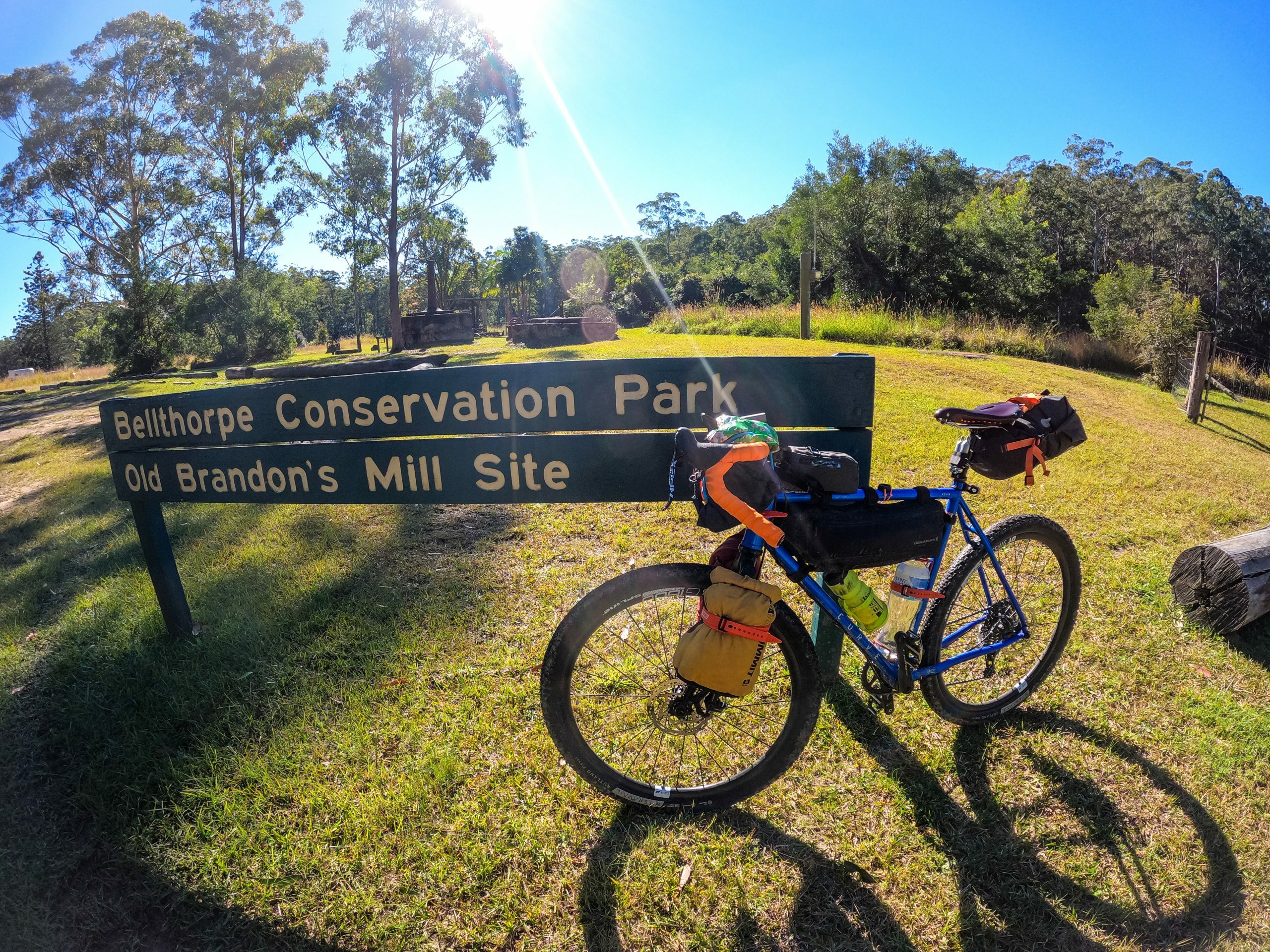 Curve bikes blue bikepacking bike