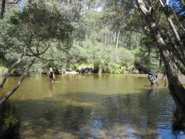 A river crossing on the Hunt 1000