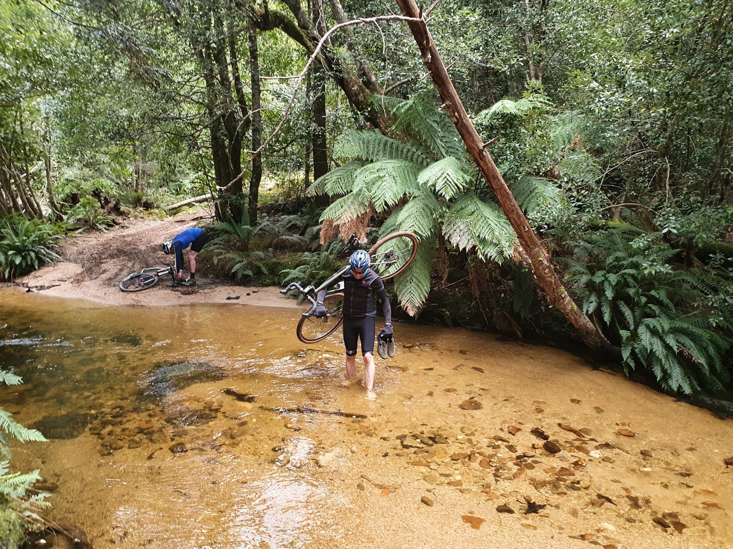 Blue Metal Tasmania river crossing