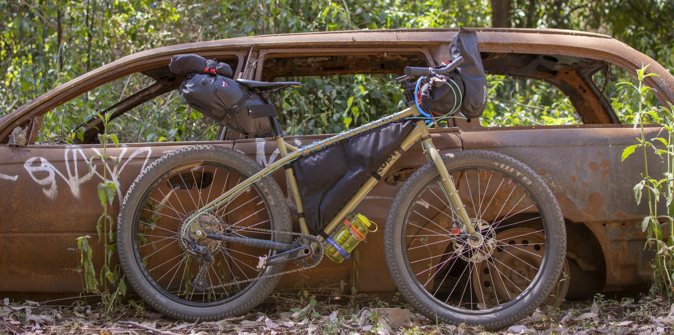 Surly bikes bushpig in bikepacking mode