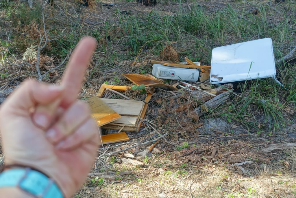 Rubbish on trails, the reason we need trash trek