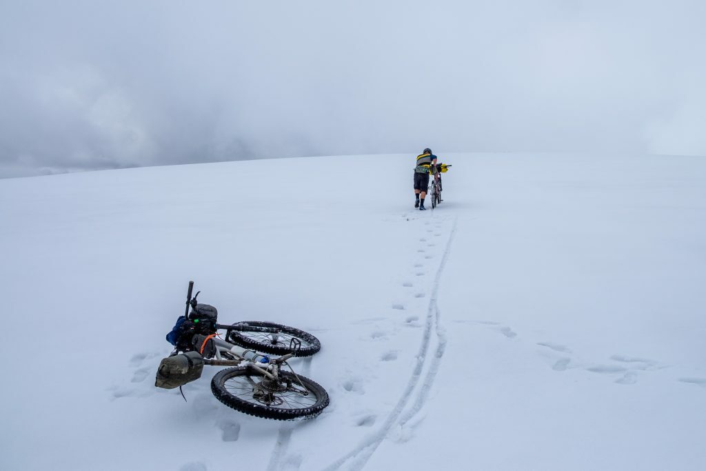 Bikepacking in the snow