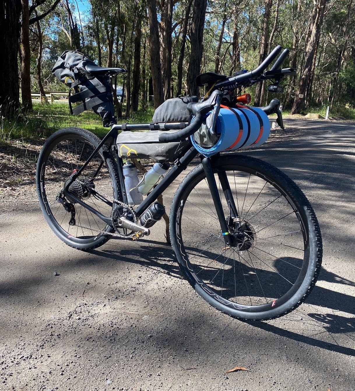 Stephen Lane’s bike setup for the Mallee Blast