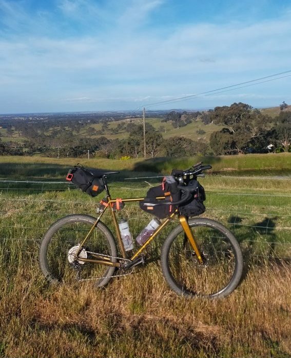 Matt’s bikepacking rig for the Mallee Blast 500