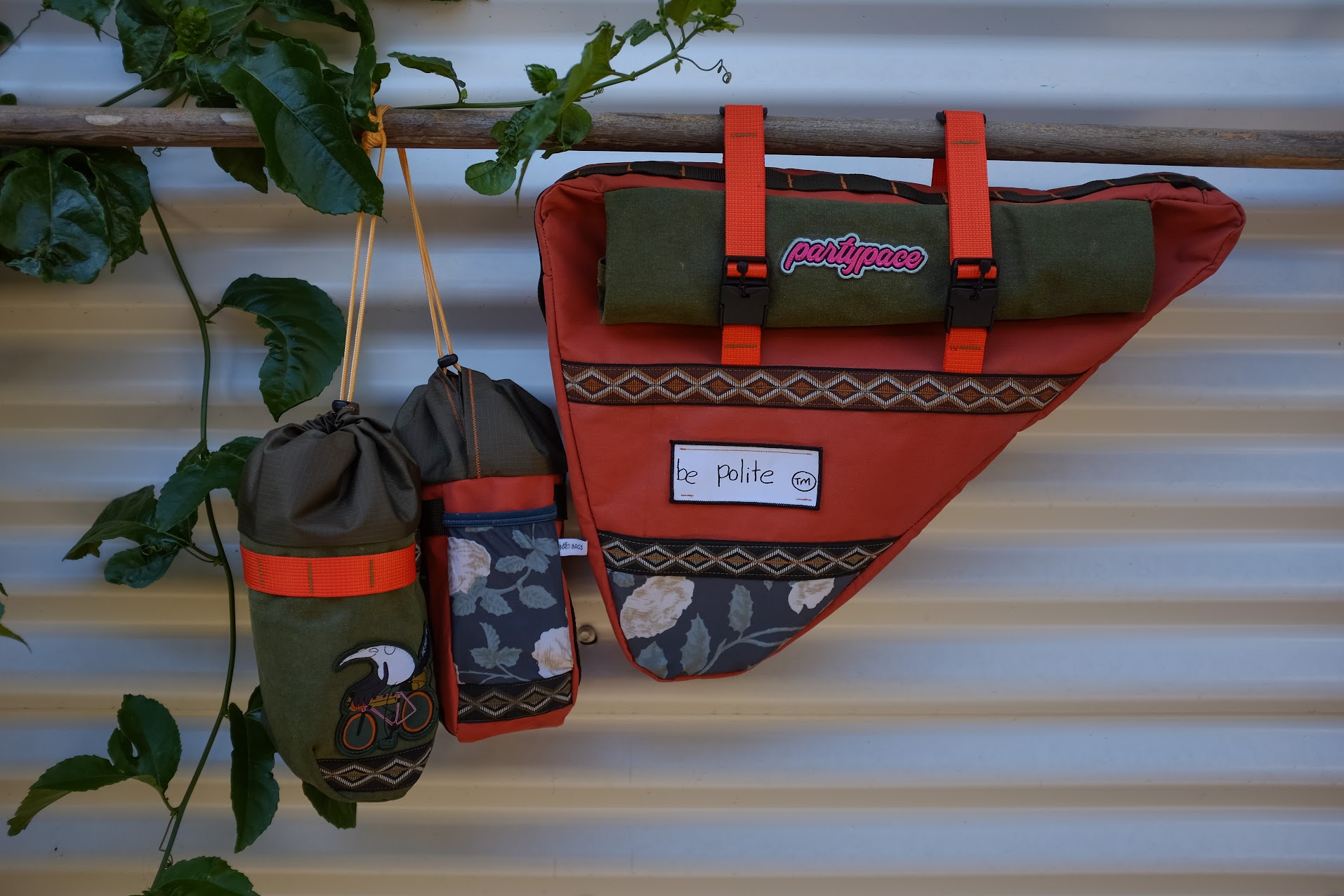 Custom bikepacking bags made in australia by Booti bags